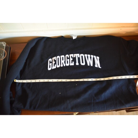 Georgetown University Hoyas Navy Blue Crew Sweatshirt by Champion Mens 2XL XXL - Picture 4 of 5